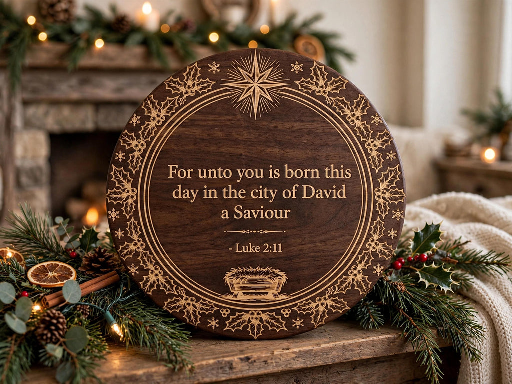 Christmas Nativity Ornament SVG Bundle - 4 Designs Laser File