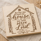 As for Me and My House SVG PNG, Joshua 24:15 Christian Family Sign