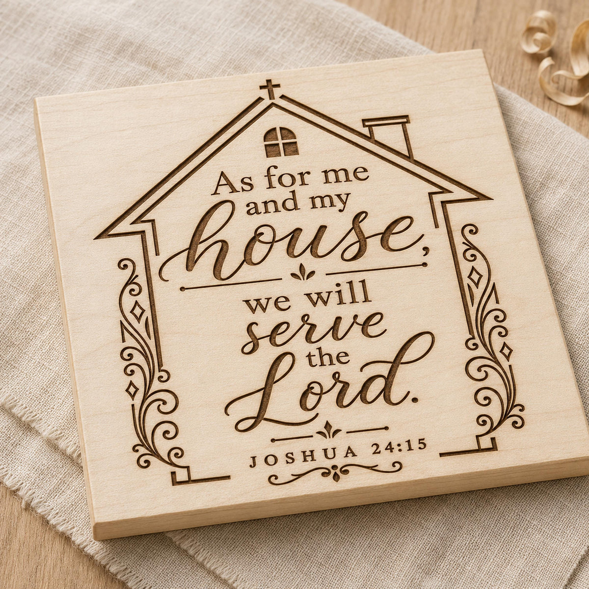 As for Me and My House SVG PNG, Joshua 24:15 Christian Family Sign