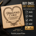 Ecclesiastes 4:12 Wedding SVG – Editable Threefold Cord Laser Engraving Design
