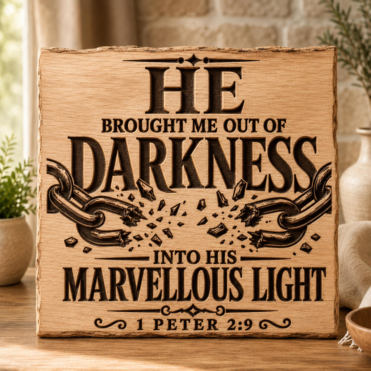 1 Peter 2:9 Bible Verse Svg, Christian Png Broken Chains Design (Digital Download)