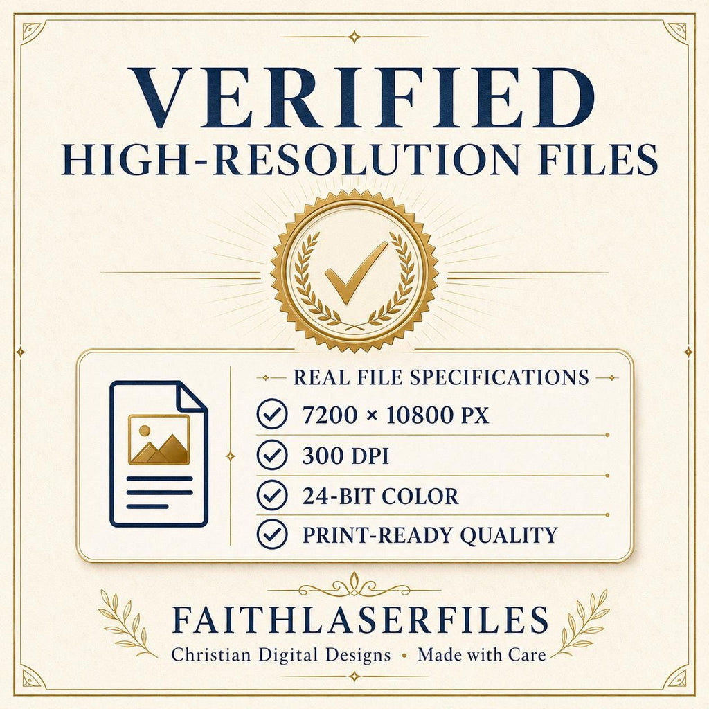 Faith SVG + Printable Trust in God Jesus Line Art