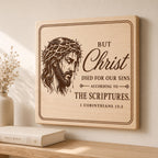 1 Corinthians 15:3 Laser Engraving File, Christian Wall Art (Digital Download)
