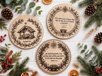 Christmas Nativity Ornament SVG Bundle - 4 Designs Laser File