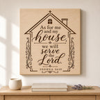 Faith Over Fear SVG Bundle: As for Me and My House Christian Laser Files