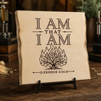 Exodus 3:14 SVG, I Am That I Am, Burning Bush Christian Laser Engraving File