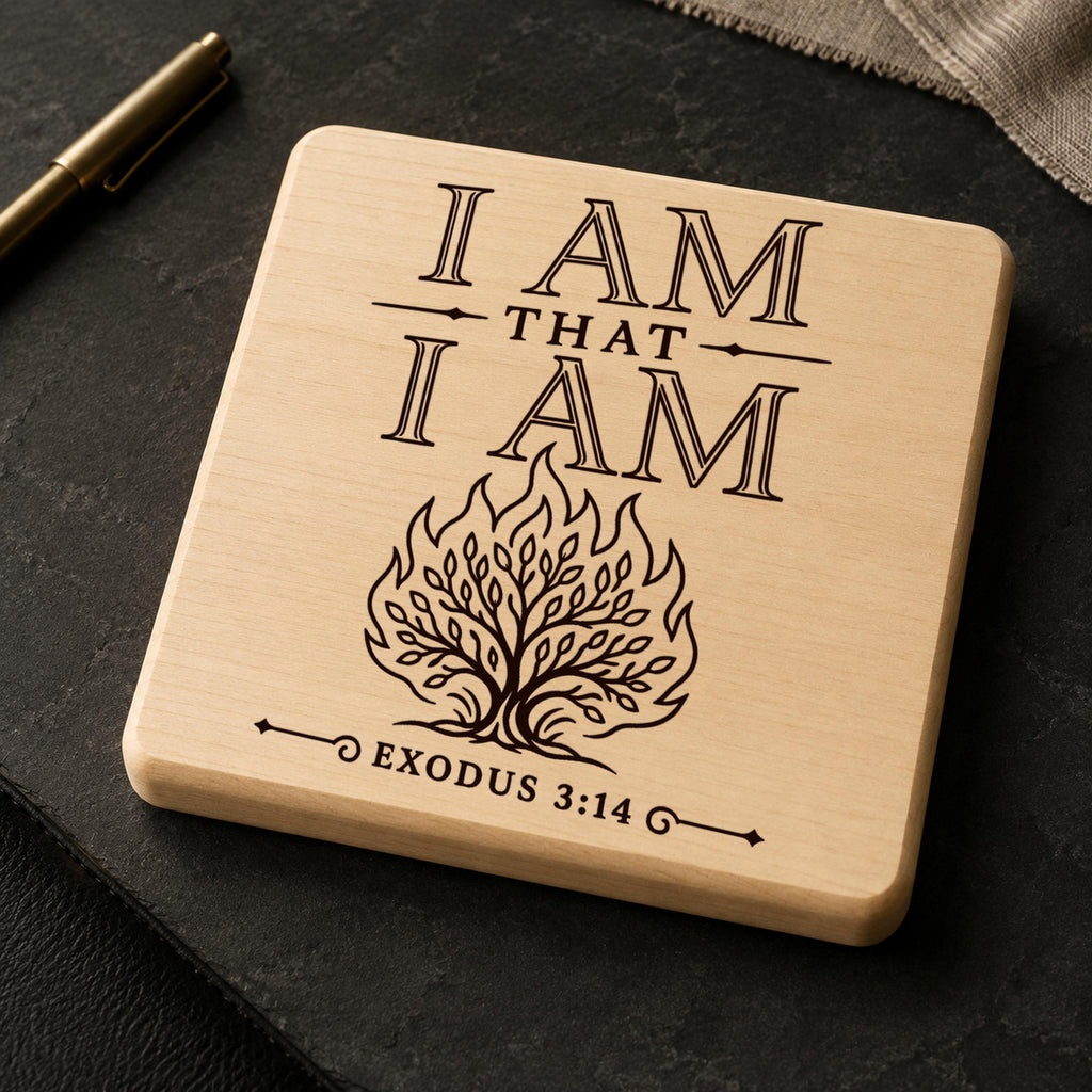 Exodus 3:14 SVG, I Am That I Am, Burning Bush Christian Laser Engraving File