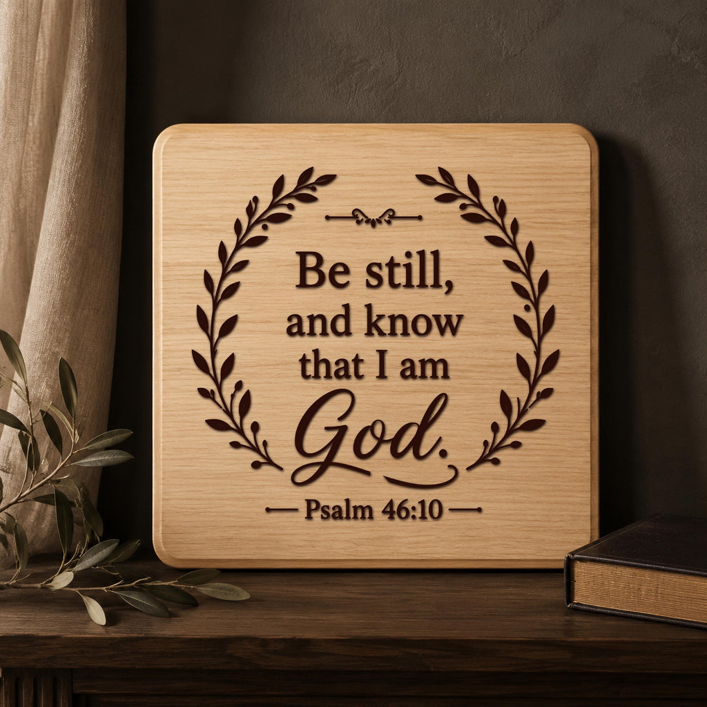 Be Still and Know SVG Bundle: The Lord Is My Shepherd Laser Engraving Files