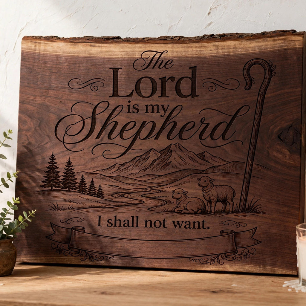 Psalm 23 1 SVG  The Lord Is My Shepherd Mountain Design