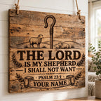 Psalm 23 SVG, The Lord Is My Shepherd Design for Laser Engraving