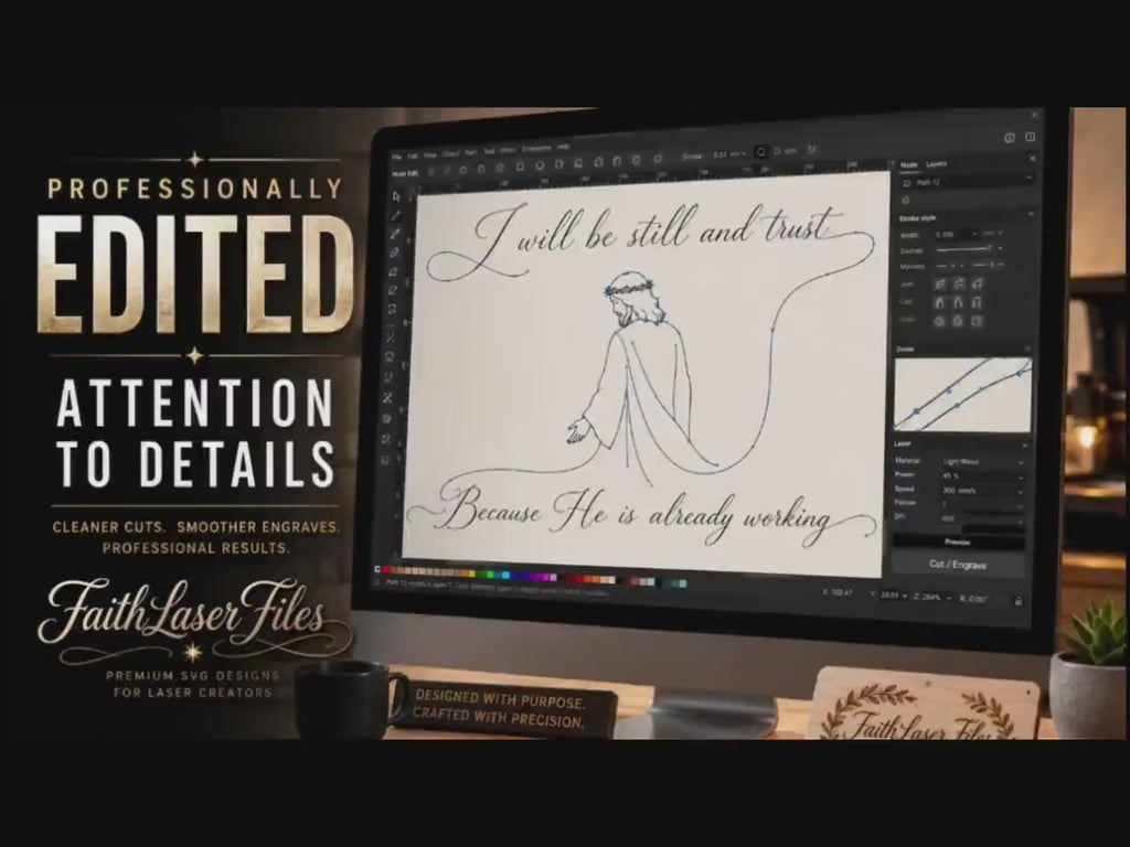 Christian Svg, I Am His Masterpiece, Ephesians 2:10 Fingerprint Design (Digital Download)