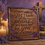 Jeremiah 29:11 SVG, Hope and a Future Bible Verse, Christian Laser Engraving File