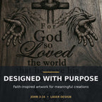 For God So Loved the World SVG, John 3:16 PNG, Christian Bible Verse Design, Jesus Cross Laser Engraving File, Faith Digital Download